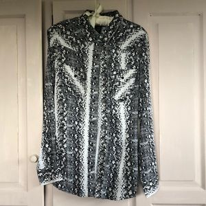 Wrangler snap western blouse western retro size small